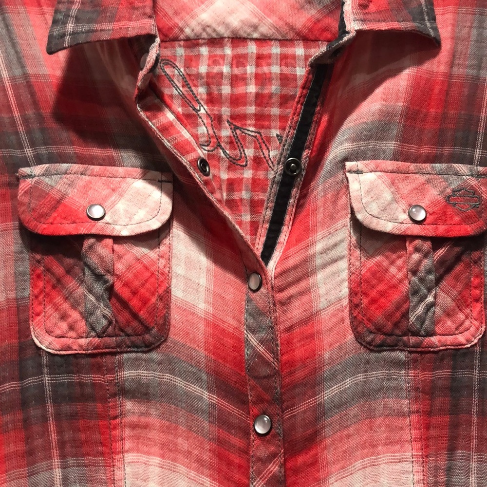 Harley Davidson Snap Front Shirt - Picture 4 of 5